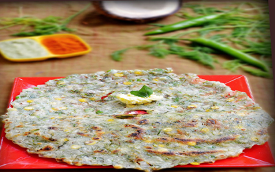 Andhra Rice Roti with Gee